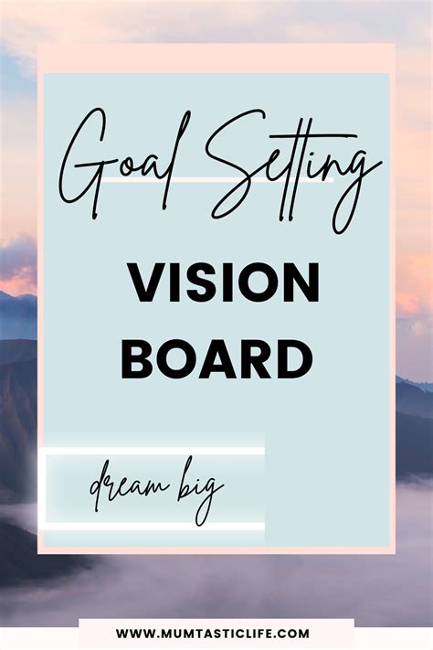 Image result for Goal Setting Vision Board