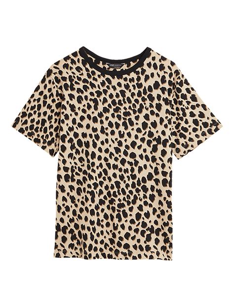 Buy Pure Cotton Printed Oversized T-Shirt at Marks & Spencer