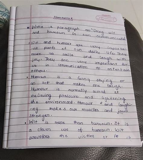 speech on wit and humour - Brainly.in