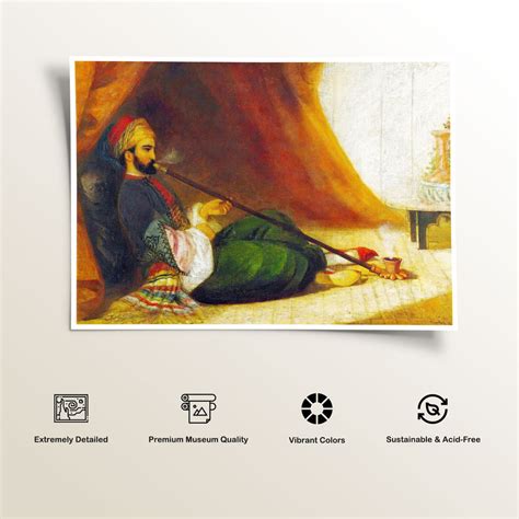 A Turk Smoking A Tchubuk: Buy Arabic Islamic Paintings & Art Prints ...