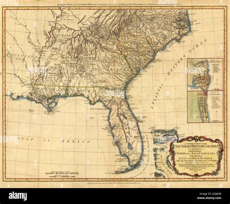 1700s carolina map hi-res stock photography and images - Alamy