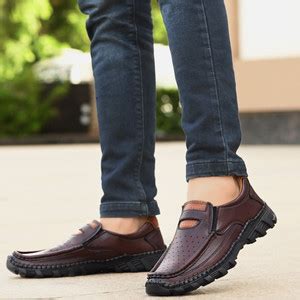 Rising Wolf Synthetic Leather Lightweight Slip On for Daily Use | Mild ...