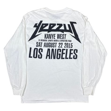 Hysteric Glamour × Kanye West × Streetwear Yeezus Tour White Long ...