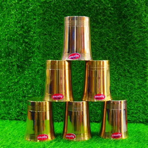 Brass Water Glass Set of 6 – Prince Shoppings