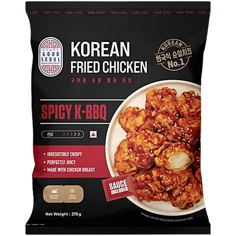 KOREAN FRIED CHICKEN SPICY K-BBQ 275G | Seela Korean Mart Chennai