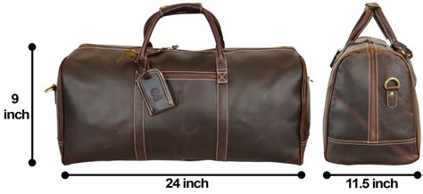 Roadstar Overnight Weekender Carry On Duffel Bag (24 Inches, Walnut Br ...