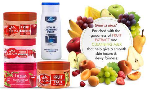 Lilium Fruit Facial Kit 1100g | Complete Skincare Set With Goodness Of ...