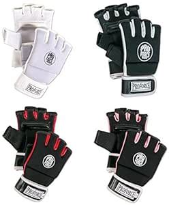 Buy Proforce Kickboxing Fitness Gloves (Black/Red, Medium) Online at ...
