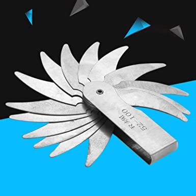 Pocket Measure Tool Radius Gauge, Concave Gauge, Fillet Gauge, Radius ...