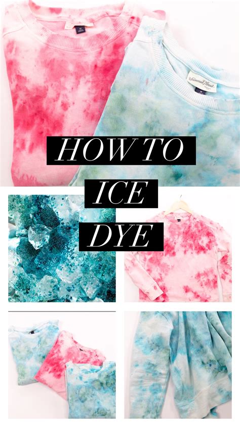 Diy easy dyeing with ice – Artofit