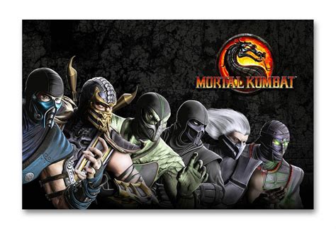 Tamatina Mortal Kombat Sticker Posters | Matte Vinyl Stickers | Posters ...