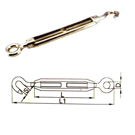 ⚡️Buy Maxbell Stainless Steel Turnbuckle Wire Rope Tensioner Hook Eye ...