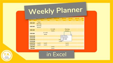 Excel Planner Tutorial 的图像结果