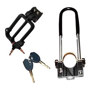 A2D Bike Helmet Protection Lock + Bike Tyre Lock For Hero Splendor Plus ...