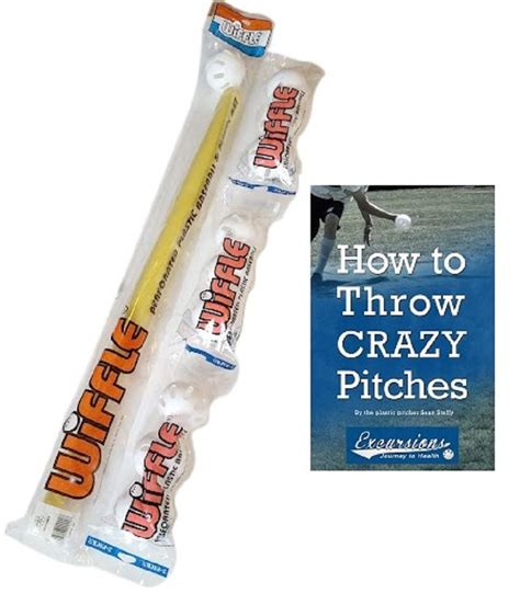 Buy Wiffle Ball and Bat Set Combo with P Guide - 10 Balls 1 Bat and How ...