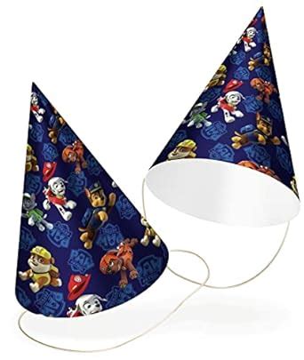 Buy Klassik Pack of 10 Paw Theme Party Caps| Patrol Dog Print Birthday ...