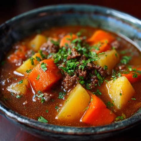 Ground Beef Stew Recipe - Hearty Comfort in Every Bite