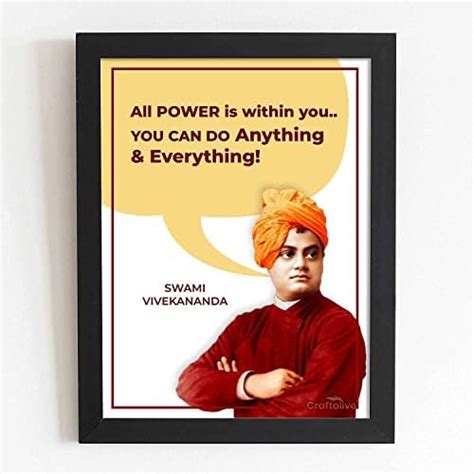 Craftolive Paper Swami Vivekananda Motivational Quote Wall Frame ...