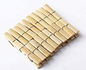 M2 Look Wooden Clips Clothes Pegs Multipurpose for Drying Laundry Clips ...