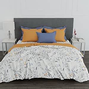 Trident King Size Bedding Set, 100% Cotton, 4-Piece (1 King Comforter ...