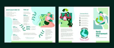 Environmental science brochure template Images - Free Download on Freepik