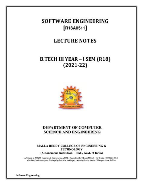 Image result for Software Engineering Notes