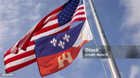 Flag Of Acadiana Ethnic Acadian Stock Photo - Download Image Now - iStock