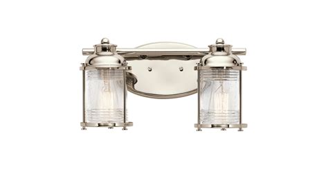 Kichler 45771PN Ashland Bay 14" Wide 2 Light Bathroom Vanity Light ...