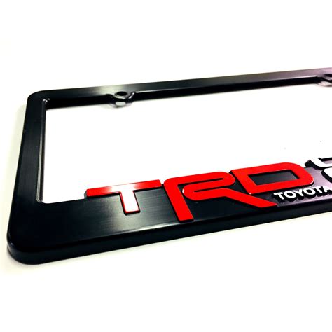 TRD-License-Plate-Frame-Toyota-TRD-Offroad-Tacoma-FJ-Cruiser-4x4-off-road-Rally | eBay