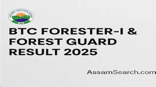 BTC Forester-I & Forest Guard Result 2025 Out – Download Result List ...