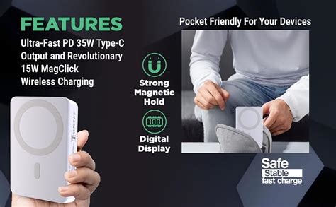 Unix UX-1530 10000mAh Magnetic Wireless Power Bank | 22.5W PD Fast ...