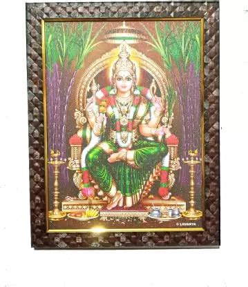FRAMANIA Tripura Sundari Devi Photo with Wooden Frame|Wall Hook (10x13 ...