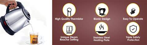 iBELL SEK12L Stainless Steel Electric Kettle 1.2 Ltrs, 1500W (Silver ...