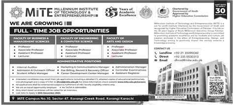Millennium Institute of Technology Jobs 2024 2025 Job Advertisement ...