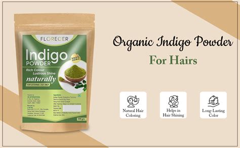 Buy Florecer Organic Indigo Powder For Hair Black, Triple-Sifted ...