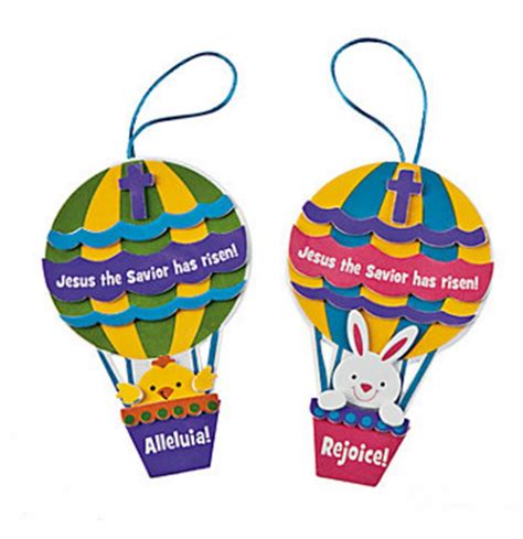 Christ is Risen Hot Air Balloon Ornament Craft Kit (Makes 12) : Amazon.in