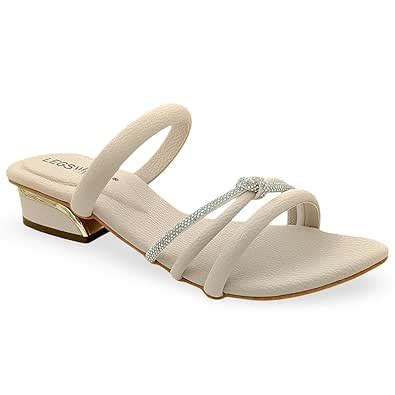 Buy LEGS GO Women's Elegant Open-Toe Heeled Sandals | Dual Strap ...