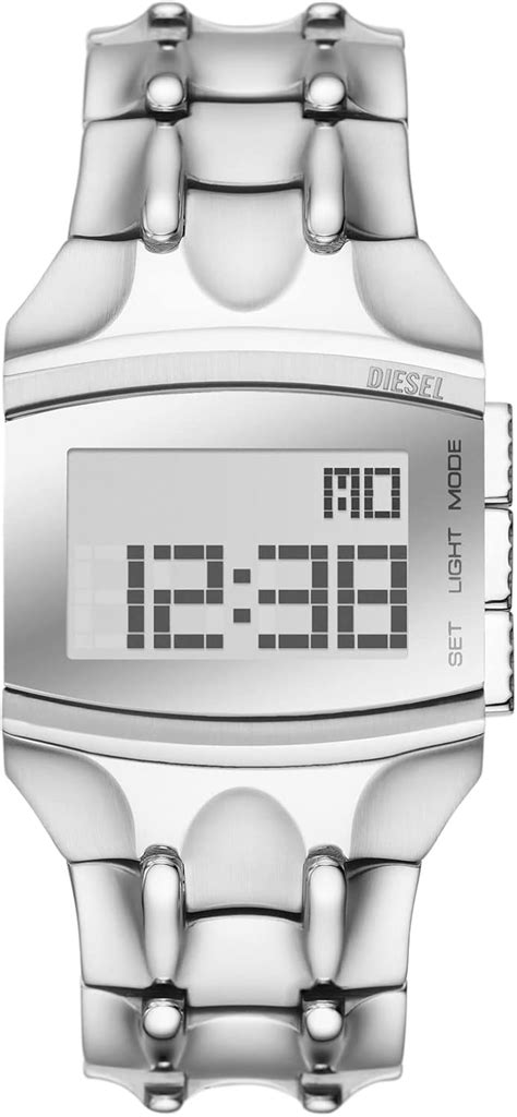 Buy Diesel All-Gender Croco Digi Stainless Steel Digital Watch Online ...