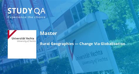 StudyQA — Master: Rural Geographies — Change Via Globalization ...