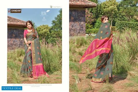 SANGAM PRINT PRESENTING SHEESHA COTTON HANDLOOM SAREE FOR LADIES ...