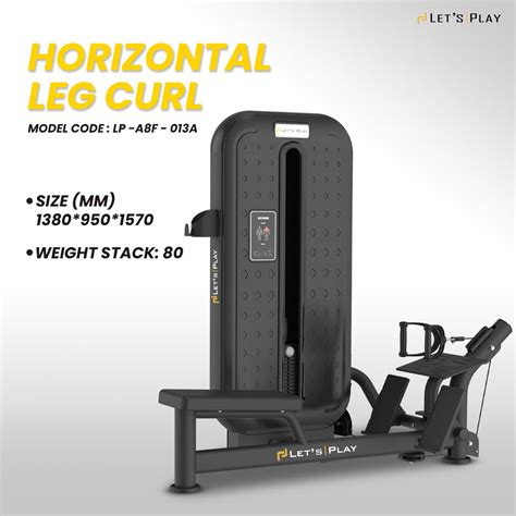 Let's Play Go Series Horizontal Leg Curl Machine – Let's Play India