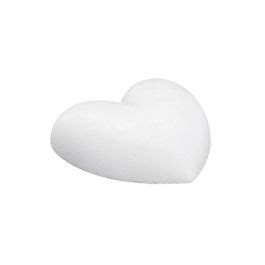 Styrofoam heart, 15 cm, flat – Rayher