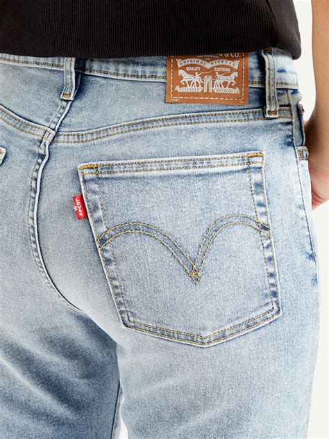Women's Blue Wedgie Straight Fit Mid Rise Jeans – Levis India Store