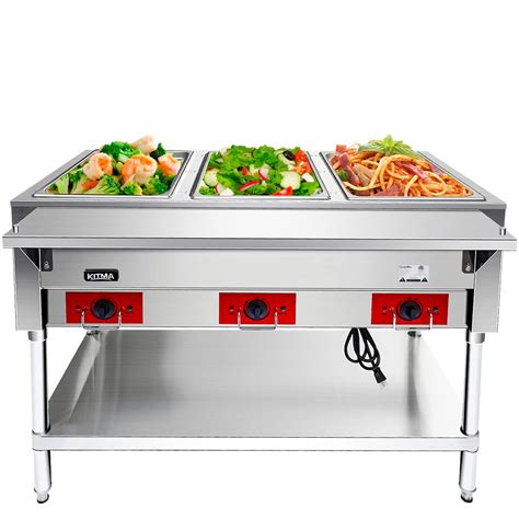 Buy KITMA Steam Table Food Warmer - Pan Open Well Commercial Food ...