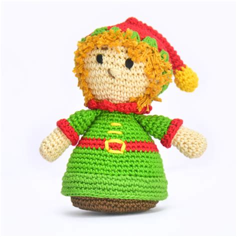 Handmade Crochet Christmas Elf Doll – Festive Holiday Toy & Decor ...