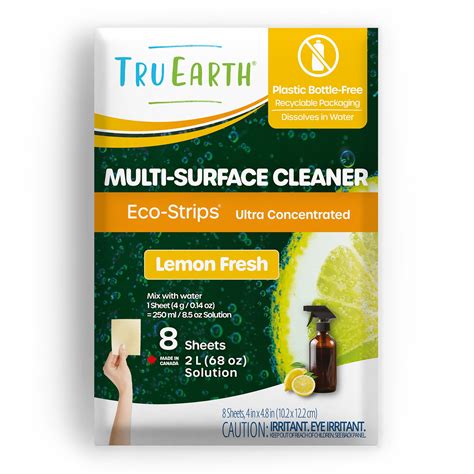 Buy Tru EarthMulti-Surface Cleaner Eco-Strips - Plastic Free & Easy to ...