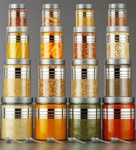 Buy Xmart India Set of 16 Containers for Kitchen Storage Set Containers ...