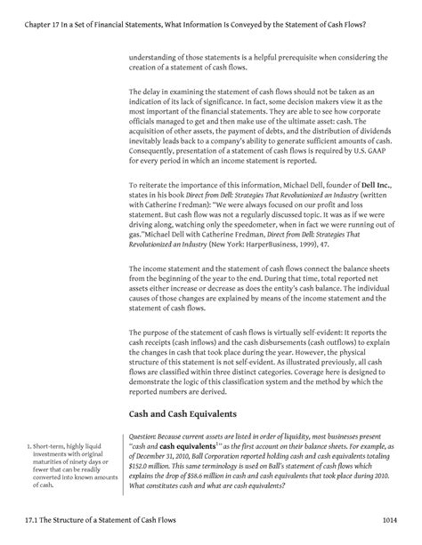 Set of Financial Statements - understanding of those statements is a ...
