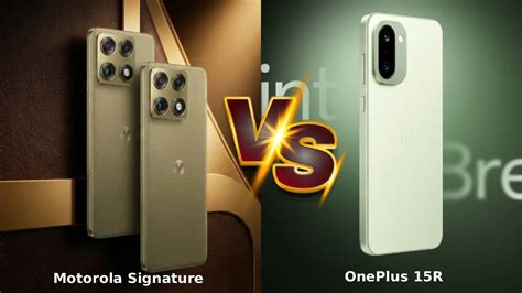 Motorola Signature Vs OnePlus 15R: कौन सा फोन है ज्यादा दमदार? - India ...