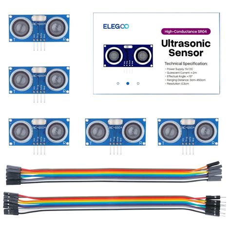 ELEGOO 5PCS HC-SR04 Ultrasonic Module Distance India | Ubuy